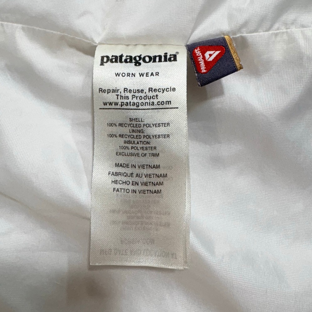 Patagonia Nano Puff Jacket Women XS White Quilted Full Zip Insulated - Picture 8 of 10